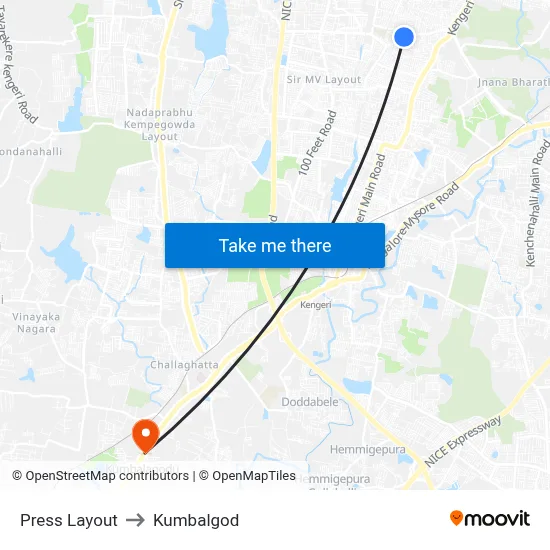 Press Layout to Kumbalgod map