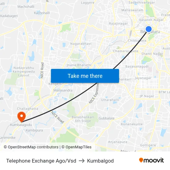 Telephone Exchange Ago/Vsd to Kumbalgod map