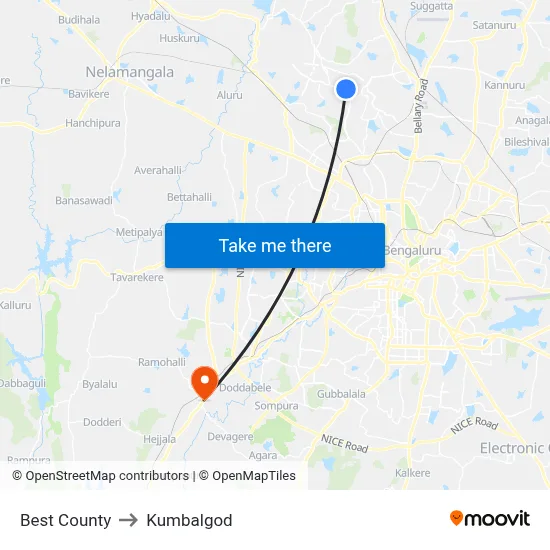 Best County to Kumbalgod map