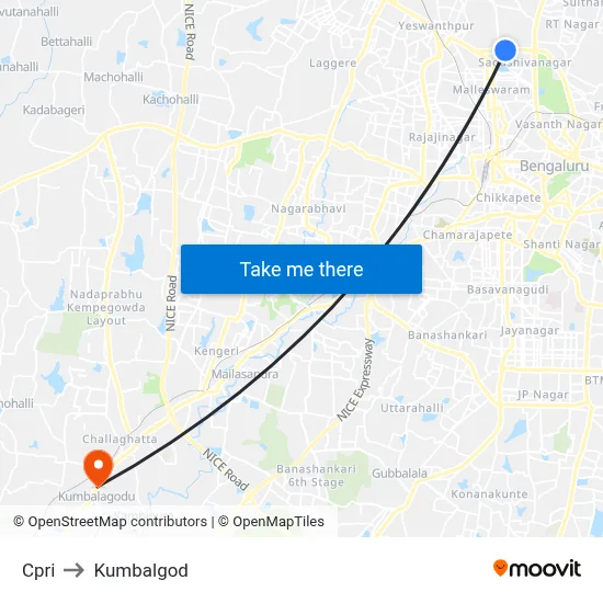 Cpri to Kumbalgod map