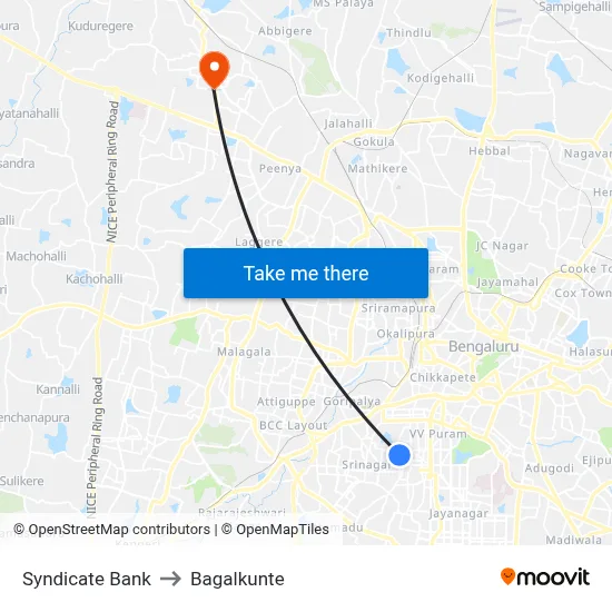 Syndicate Bank to Bagalkunte map