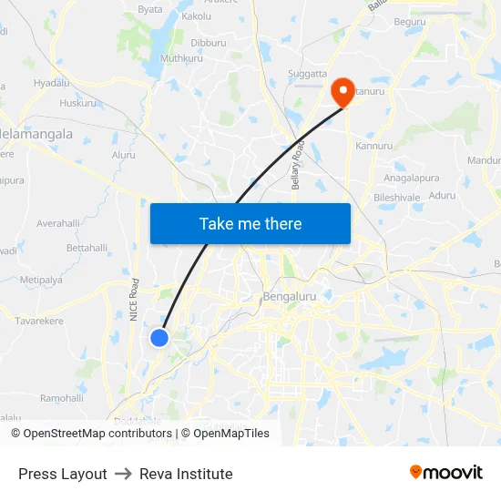 Press Layout to Reva Institute map
