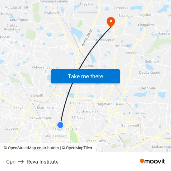 Cpri to Reva Institute map