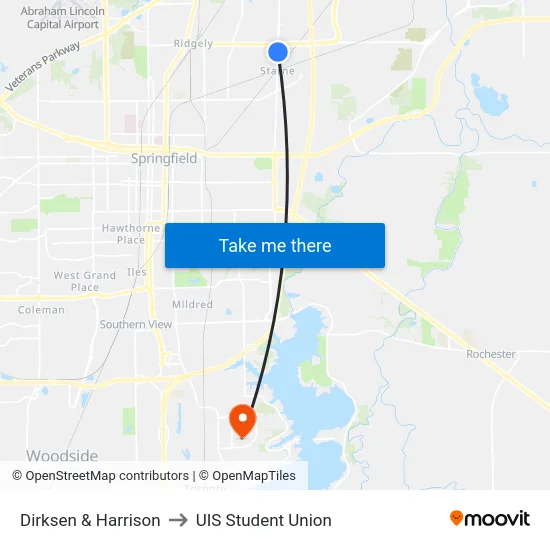 Dirksen & Harrison to UIS Student Union map