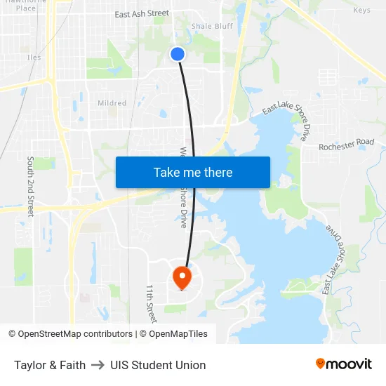 Taylor & Faith to UIS Student Union map