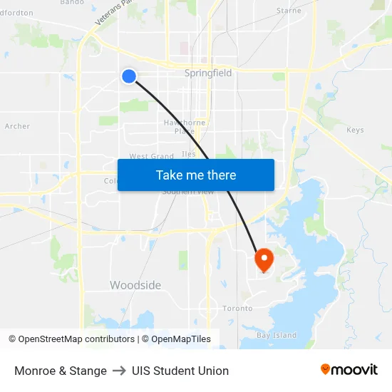 Monroe & Stange to UIS Student Union map