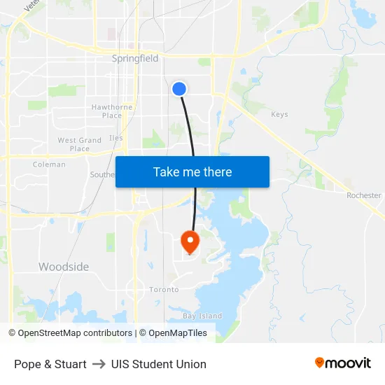 Pope & Stuart to UIS Student Union map