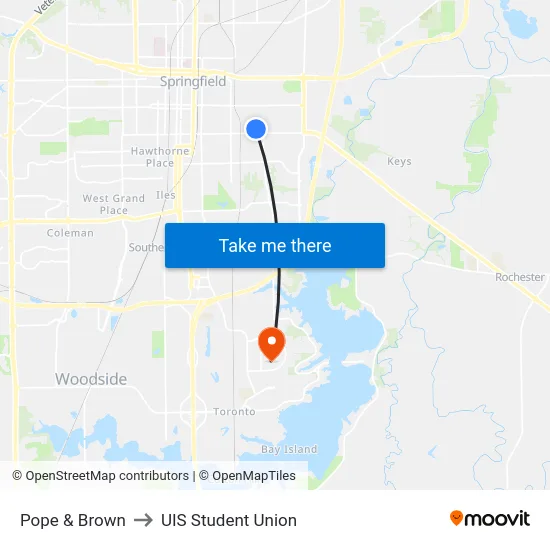 Pope & Brown to UIS Student Union map