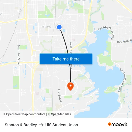 Stanton & Bradley to UIS Student Union map
