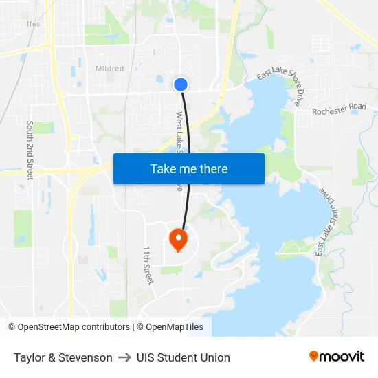 Taylor & Stevenson to UIS Student Union map