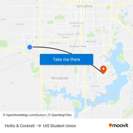 Hollis & Cockrell to UIS Student Union map