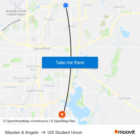Mayden & Angelo to UIS Student Union map