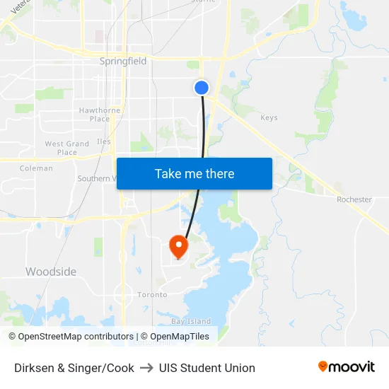 Dirksen & Singer/Cook to UIS Student Union map