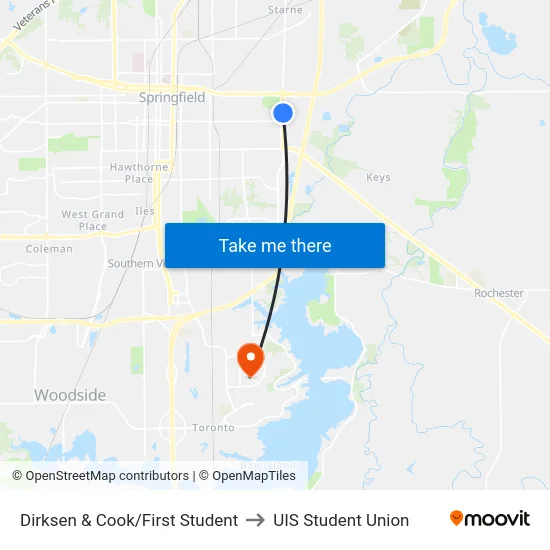 Dirksen & Cook/First Student to UIS Student Union map