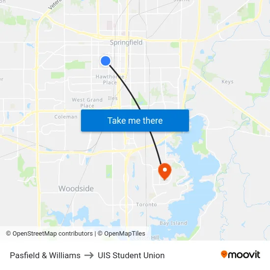 Pasfield & Williams to UIS Student Union map