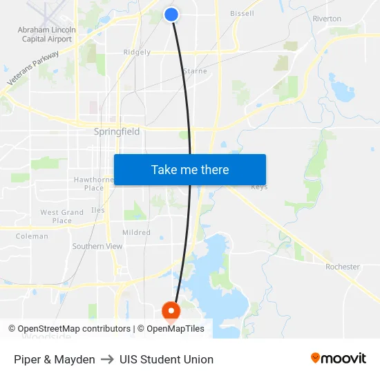 Piper & Mayden to UIS Student Union map