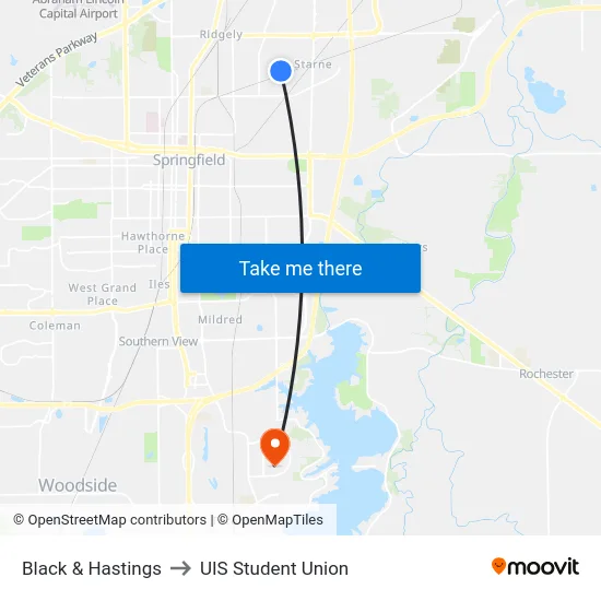 Black & Hastings to UIS Student Union map