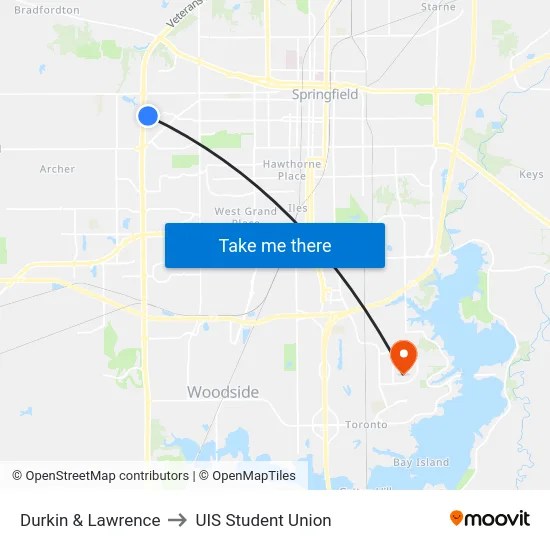 Durkin & Lawrence to UIS Student Union map