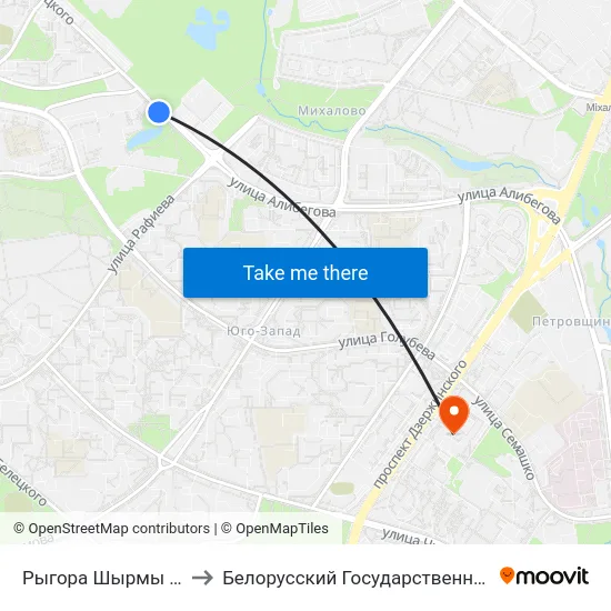 Рыгора Шырмы (Григория Ширмы) to Белорусский Государственный Медицинский Университет map