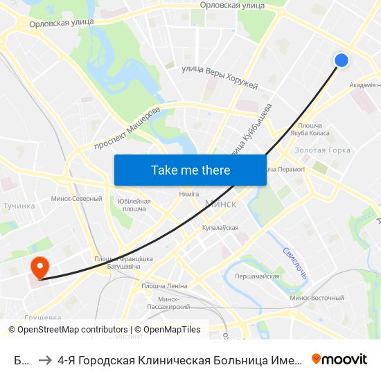 Бнту to 4-Я Городская Клиническая Больница Имени Н.Е.Савченко map