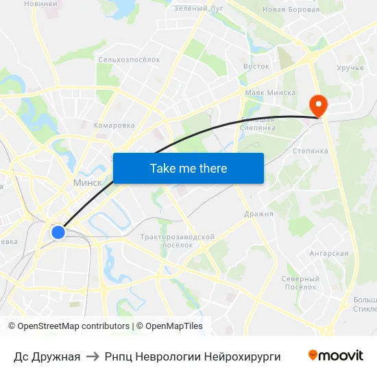 Дс Дружная to Рнпц Неврологии Нейрохирурги map
