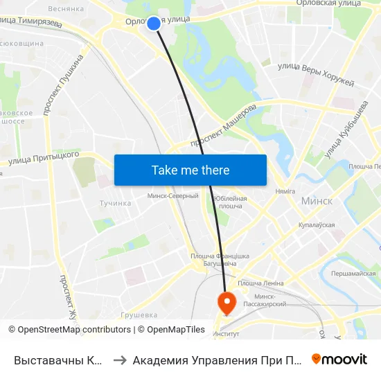 Выставачны Комплекс to Академия Управления При Президенте Рб map