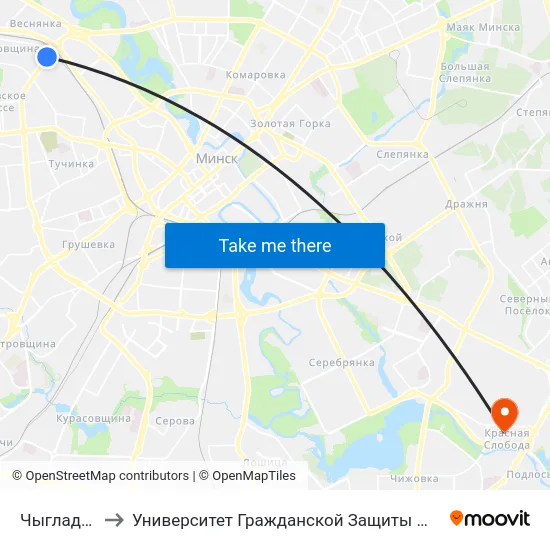 Чыгладзэ to Университет Гражданской Защиты Мчс map