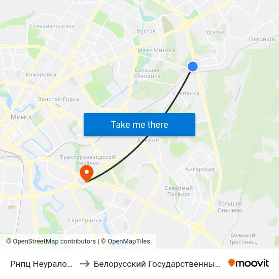 Рнпц Неўралогіі І Нейрахірургіі to Белорусский Государственный Экономический Университет map