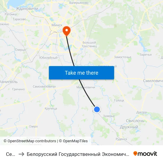 Седча to Белорусский Государственный Экономический Университет map