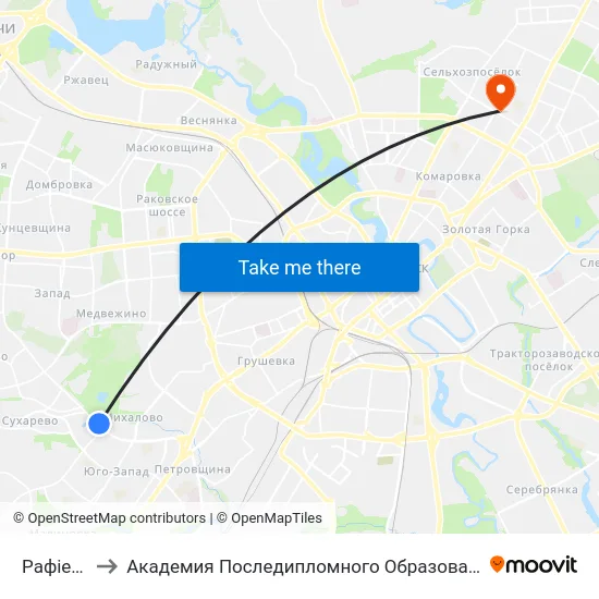 Рафіева to Академия Последипломного Образования map