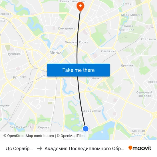 Дс Серабранка to Академия Последипломного Образования map