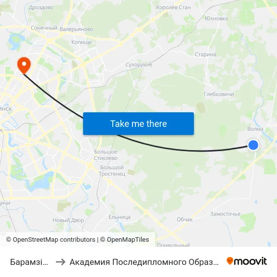 Барамзіной to Академия Последипломного Образования map