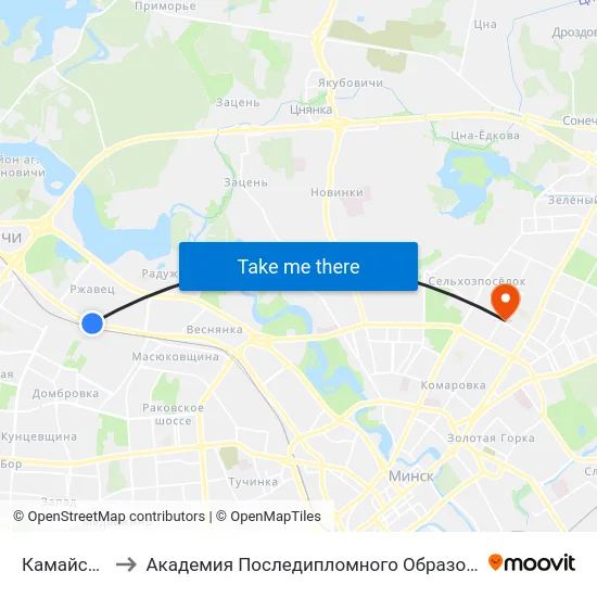 Камайская to Академия Последипломного Образования map