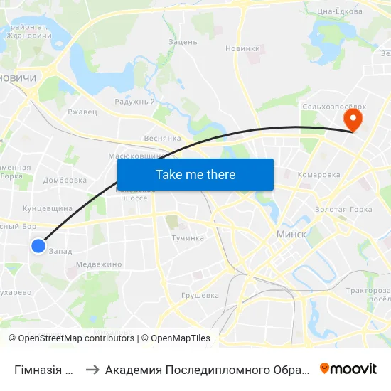 Гімназія №13 to Академия Последипломного Образования map