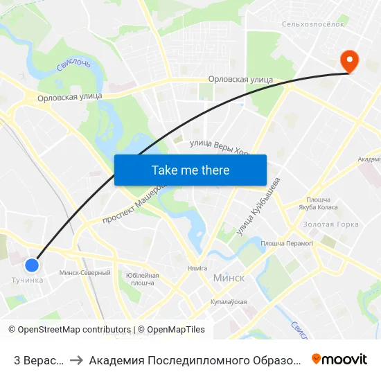 3 Верасня to Академия Последипломного Образования map