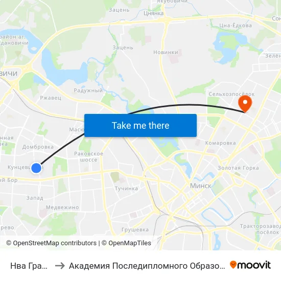 Нва Гранат to Академия Последипломного Образования map