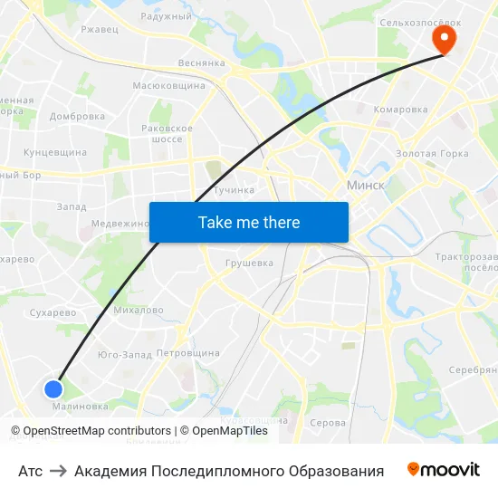 Атс to Академия Последипломного Образования map