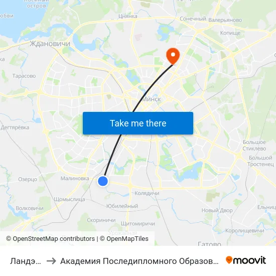 Ландэра to Академия Последипломного Образования map
