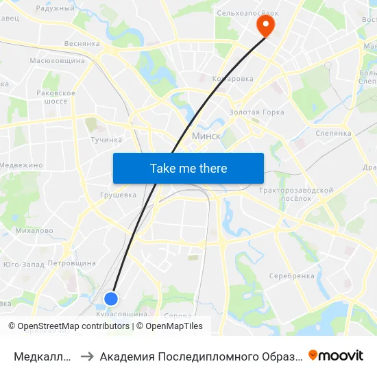 Медкалледж to Академия Последипломного Образования map