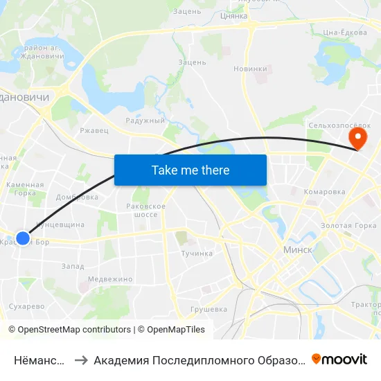 Нёманская to Академия Последипломного Образования map