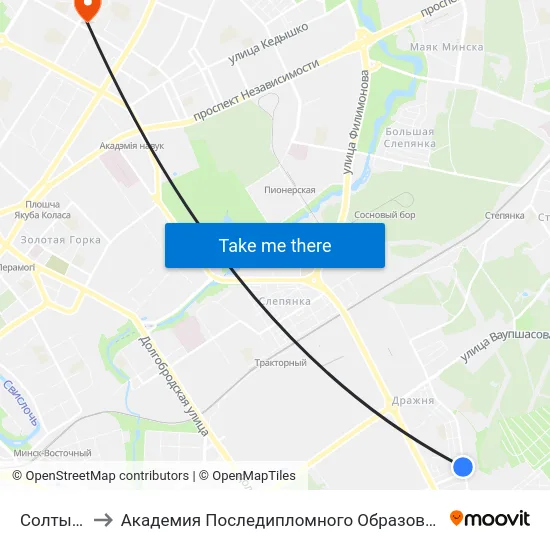Солтыса to Академия Последипломного Образования map