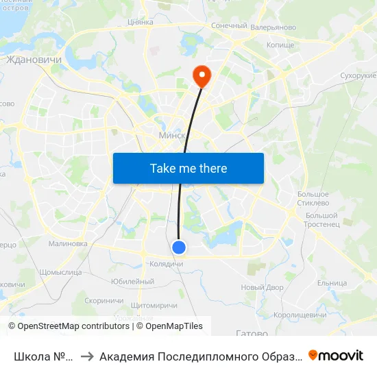 Школа №130 to Академия Последипломного Образования map