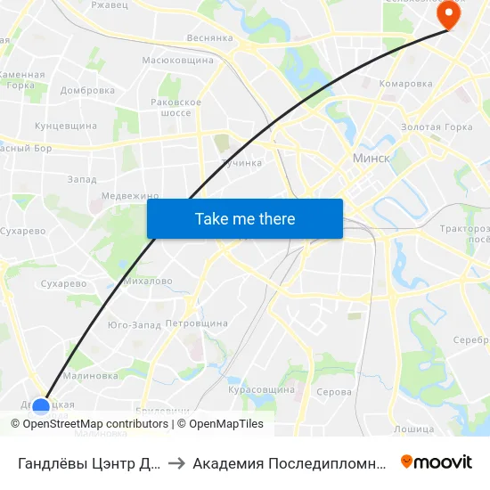 Гандлёвы Цэнтр Дзіамант Сіці to Академия Последипломного Образования map