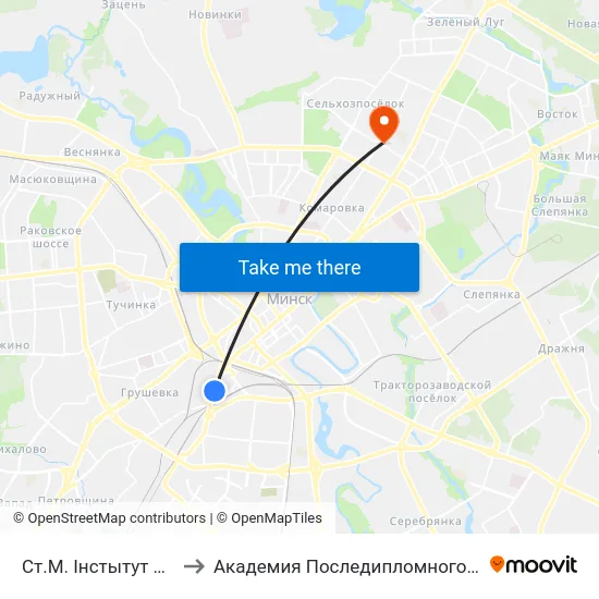 Ст.М. Інстытут Культуры to Академия Последипломного Образования map