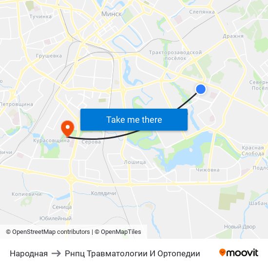 Народная to Рнпц Травматологии И Ортопедии map