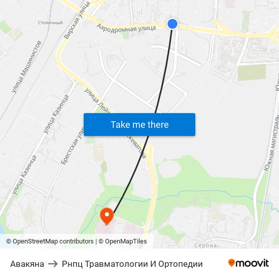 Авакяна to Рнпц Травматологии И Ортопедии map