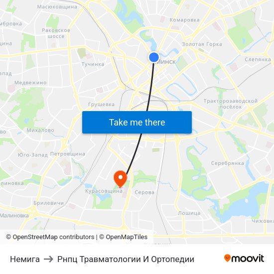Немига to Рнпц Травматологии И Ортопедии map