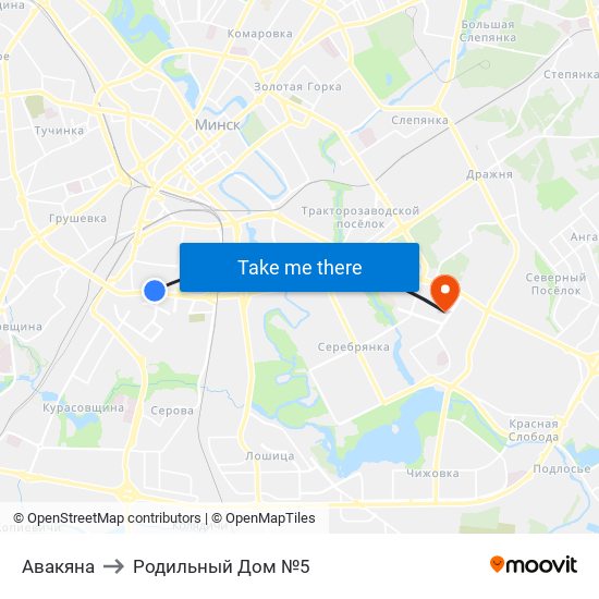 Авакяна to Родильный Дом №5 map