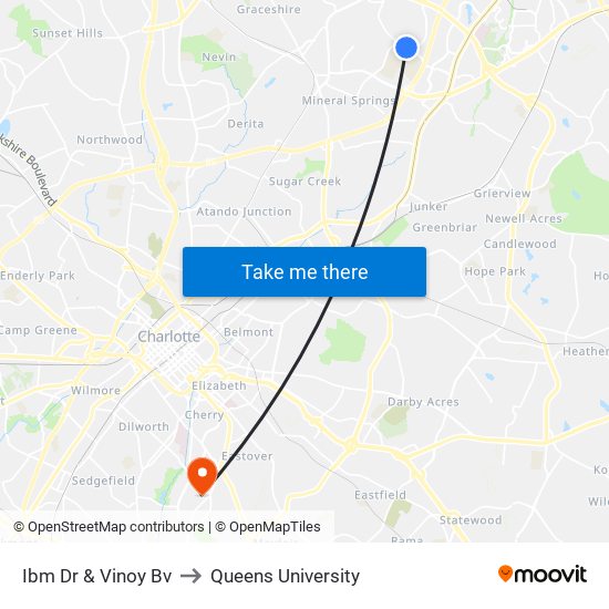 Ibm Dr & Vinoy Bv to Queens University map