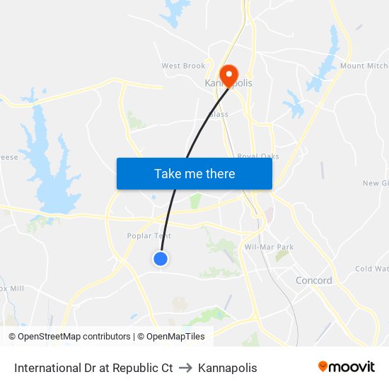 International Dr at Republic Ct to Kannapolis map